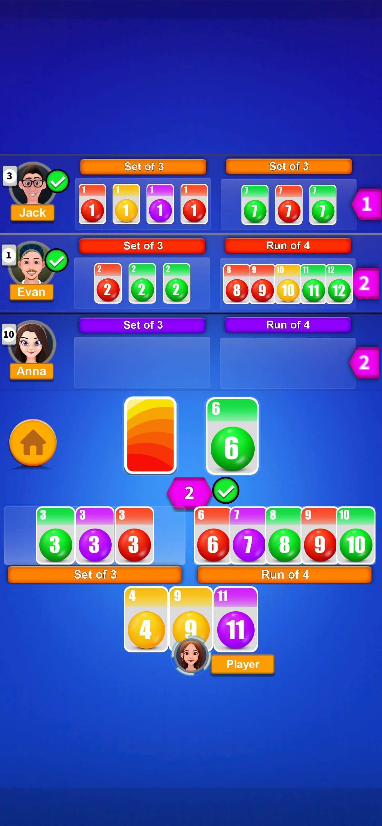 Phase rummy Classic card party screenshot 4 - screenshot