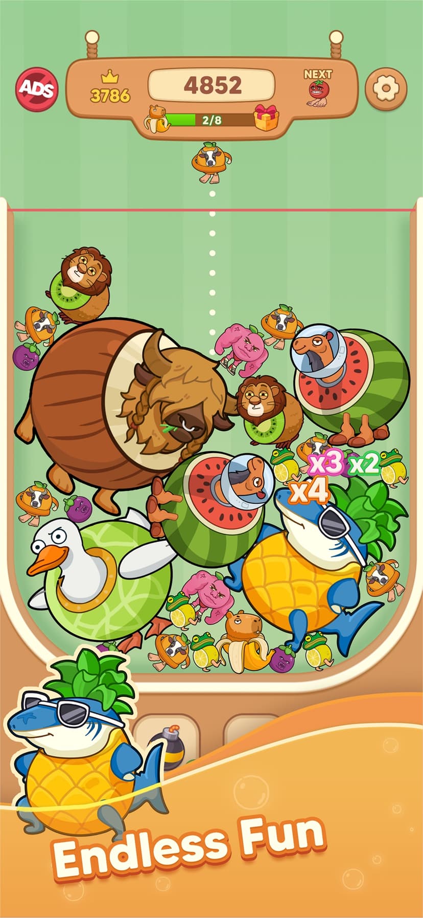 Mergedom: Fruit Merge screenshot 2 - screenshot