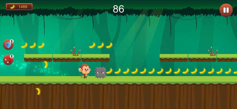 Monkey Run, Jump & Go Bananas! screenshot 4 - screenshot