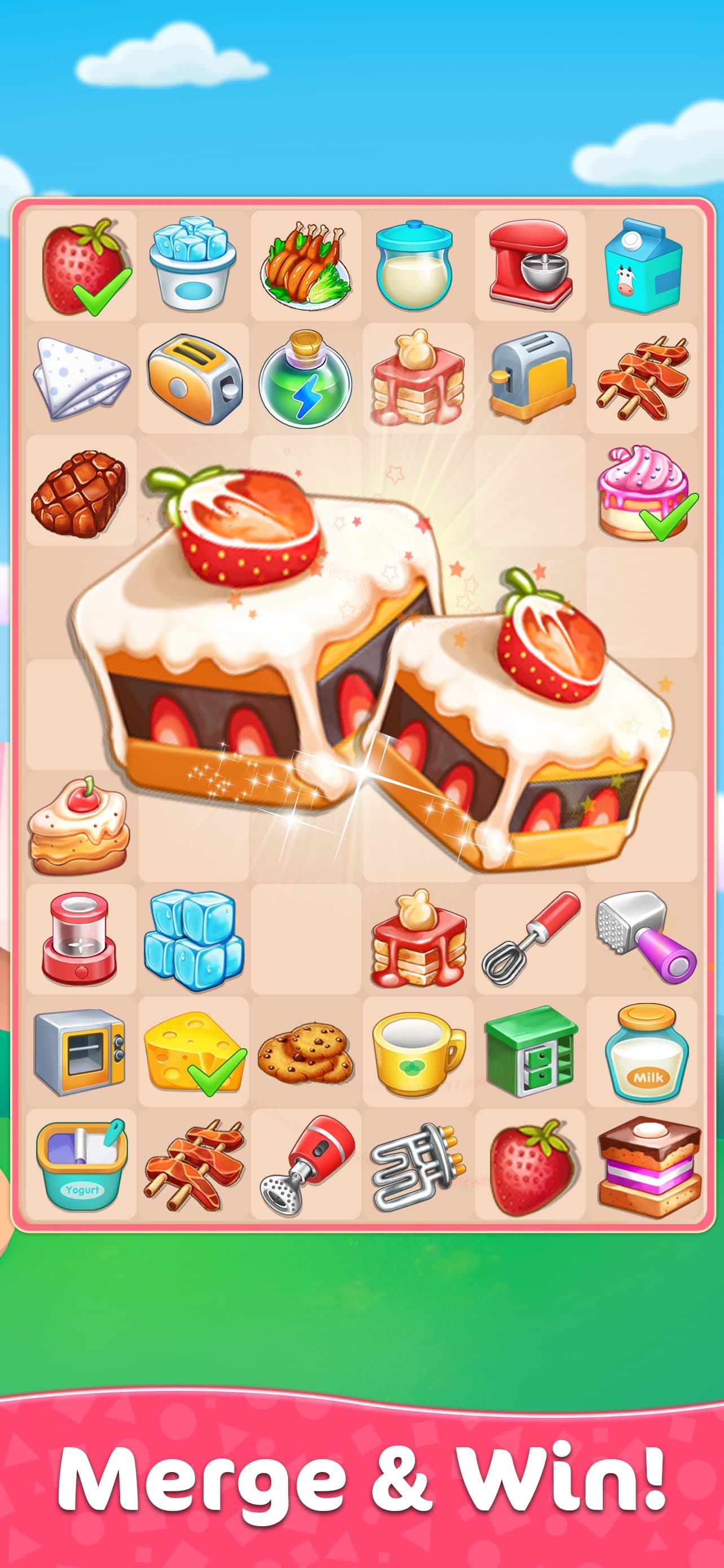 Merge Kitchen Fun Puzzle Games screenshot 3 - screenshot