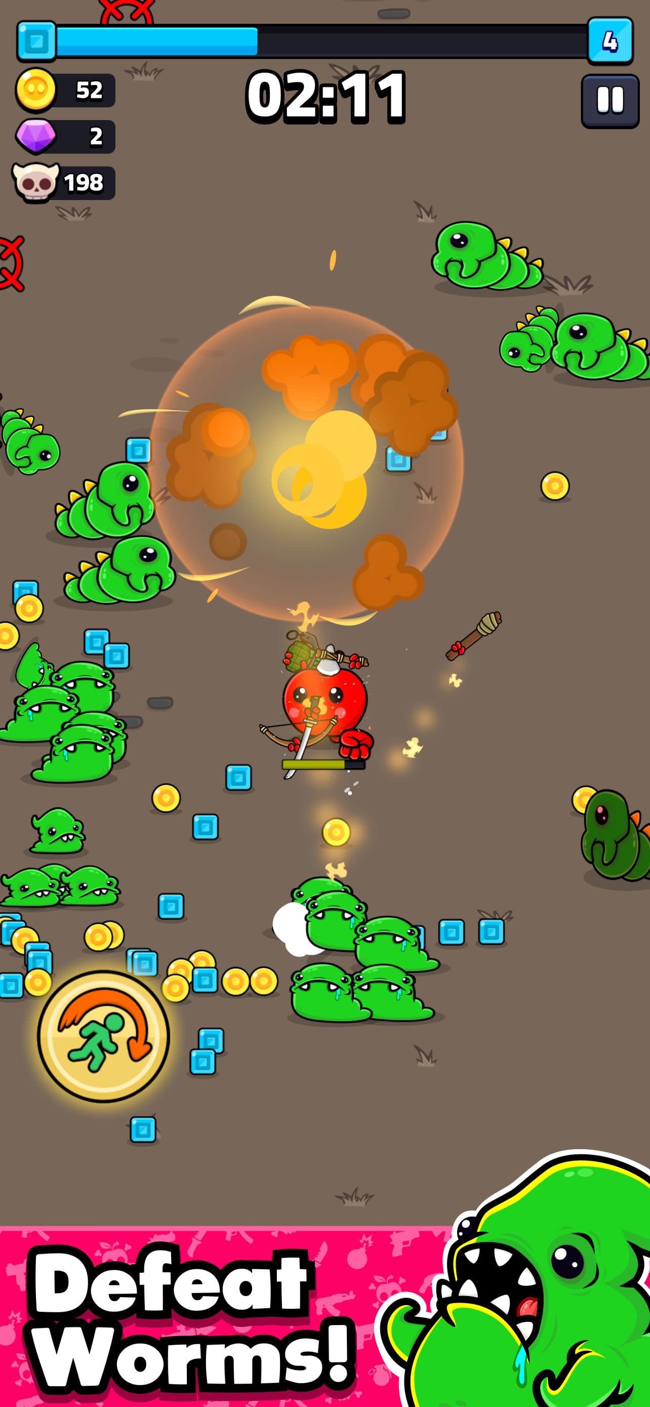 Apple Grapple: Survivor screenshot 2 - screenshot