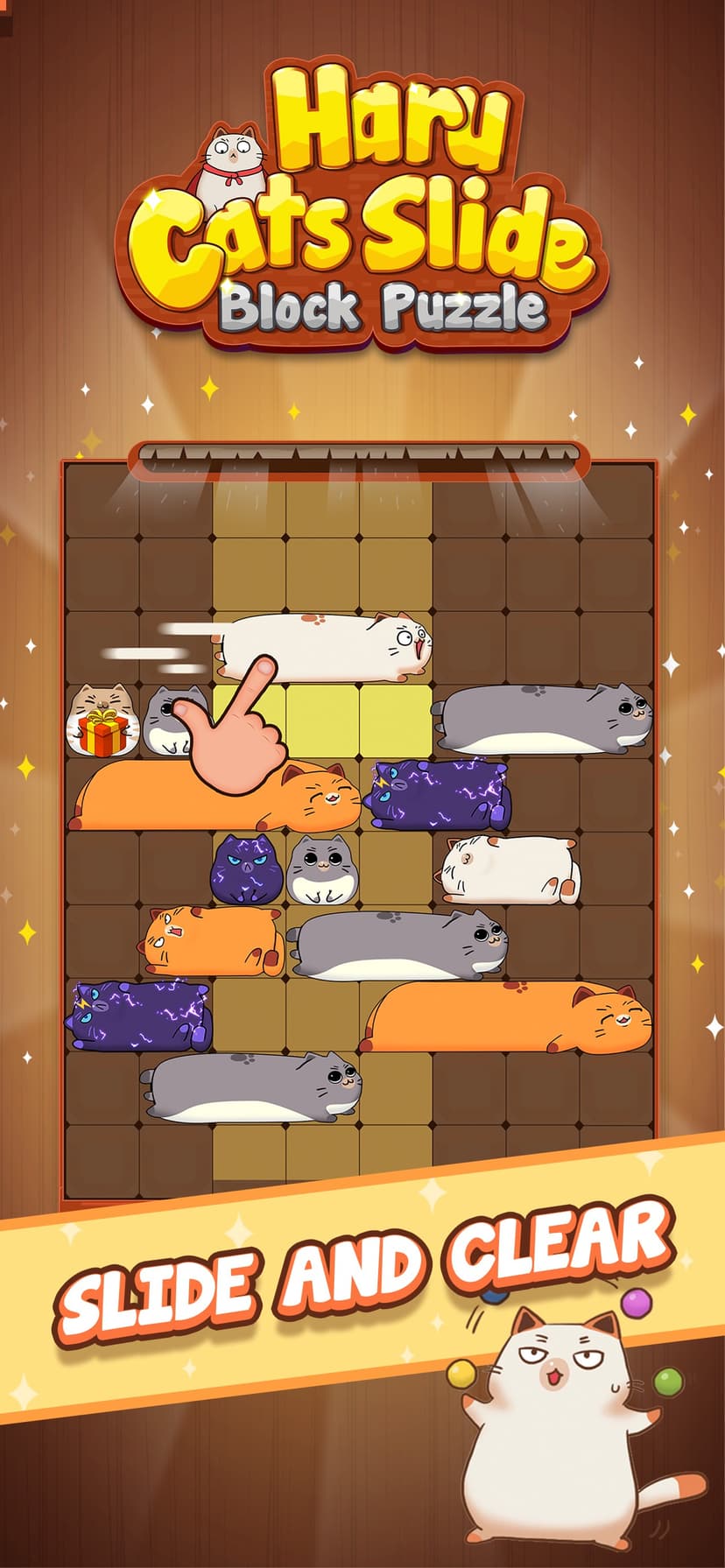 Haru Cats® Cute Sliding Puzzle screenshot 1 - screenshot