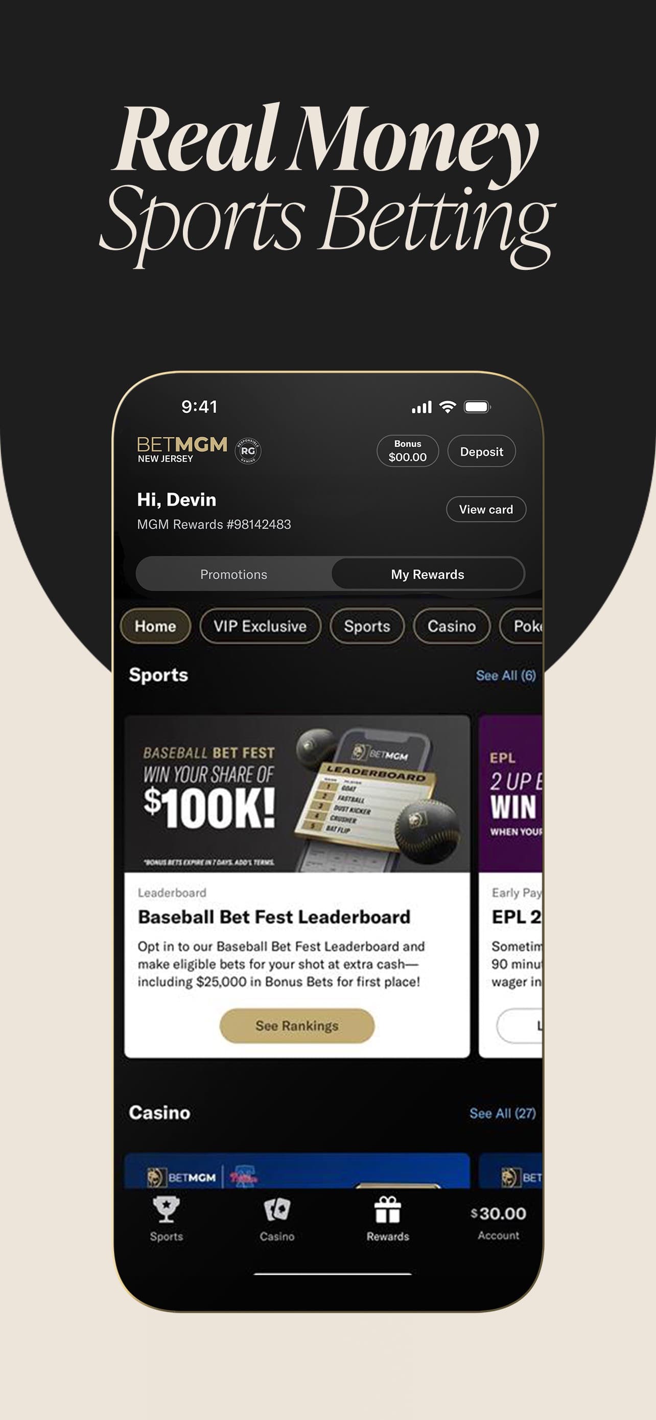 BetMGM - Sportsbook & Casino screenshot 1 - screenshot