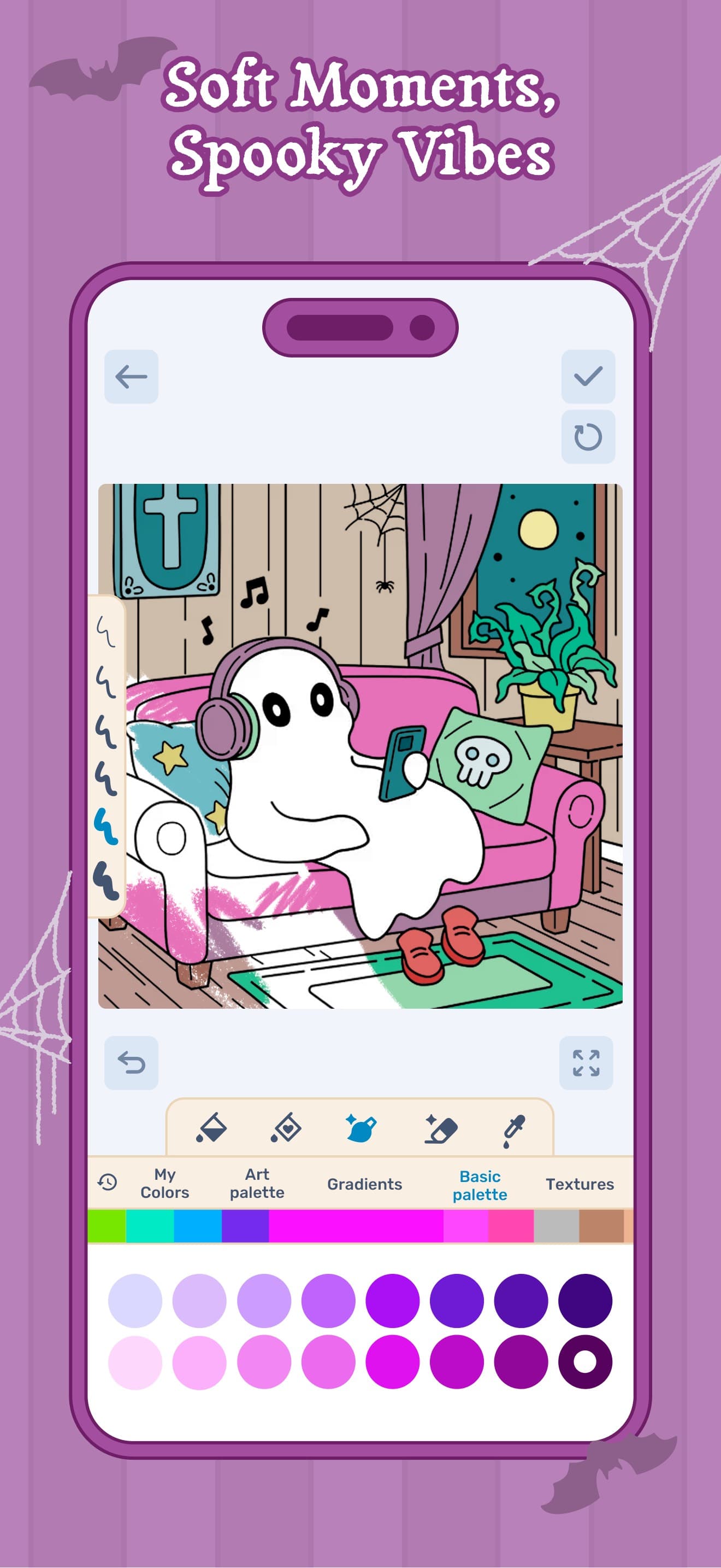 Boo Coloring Book: Cozy Horror screenshot 3 - screenshot