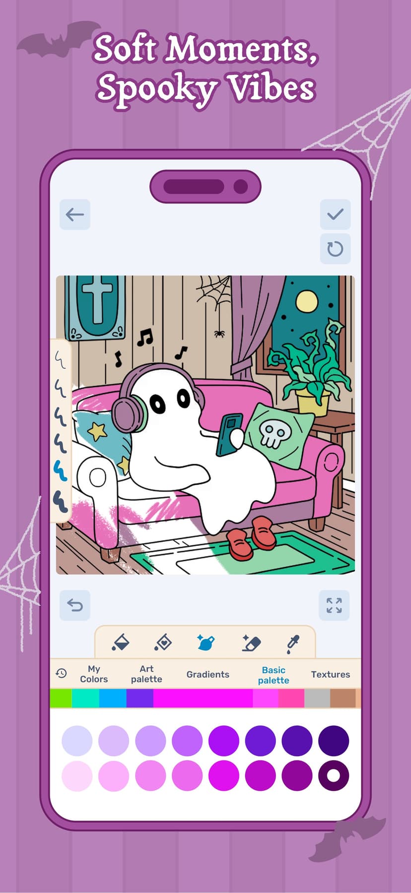 Boo Coloring Book: Cozy Horror screenshot 3 - screenshot