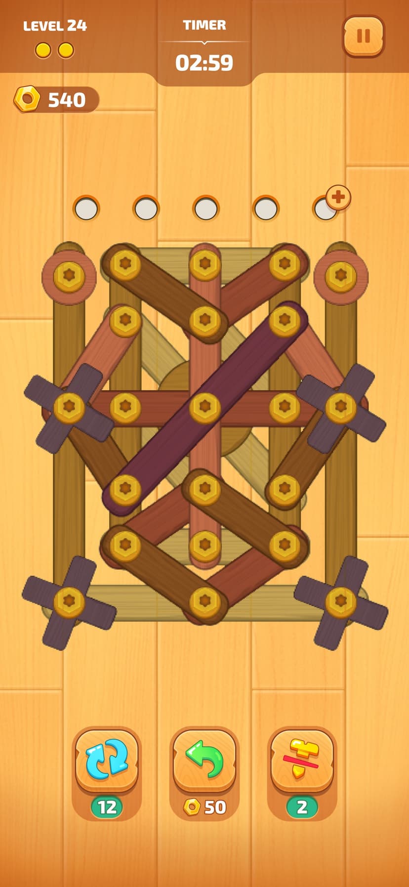 Awesome Bolts & Screws Puzzles screenshot 4 - screenshot