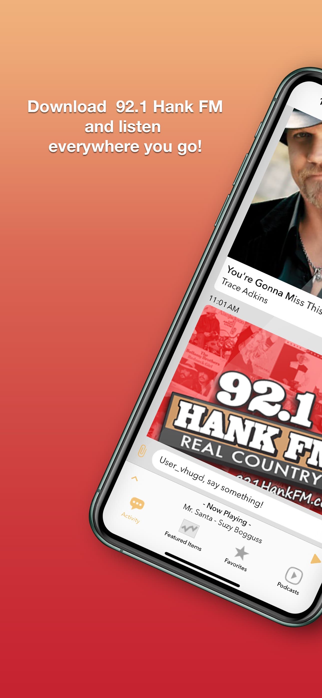 92.1 Hank FM screenshot 1 - screenshot