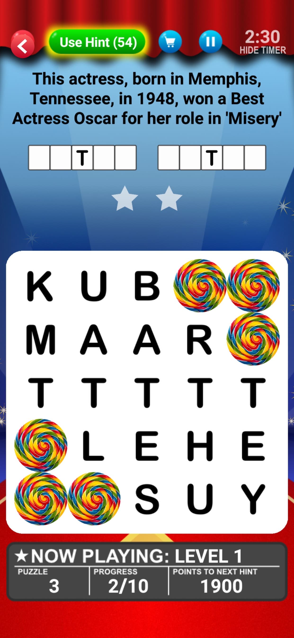 Word Search World Hollywood screenshot 1 - screenshot