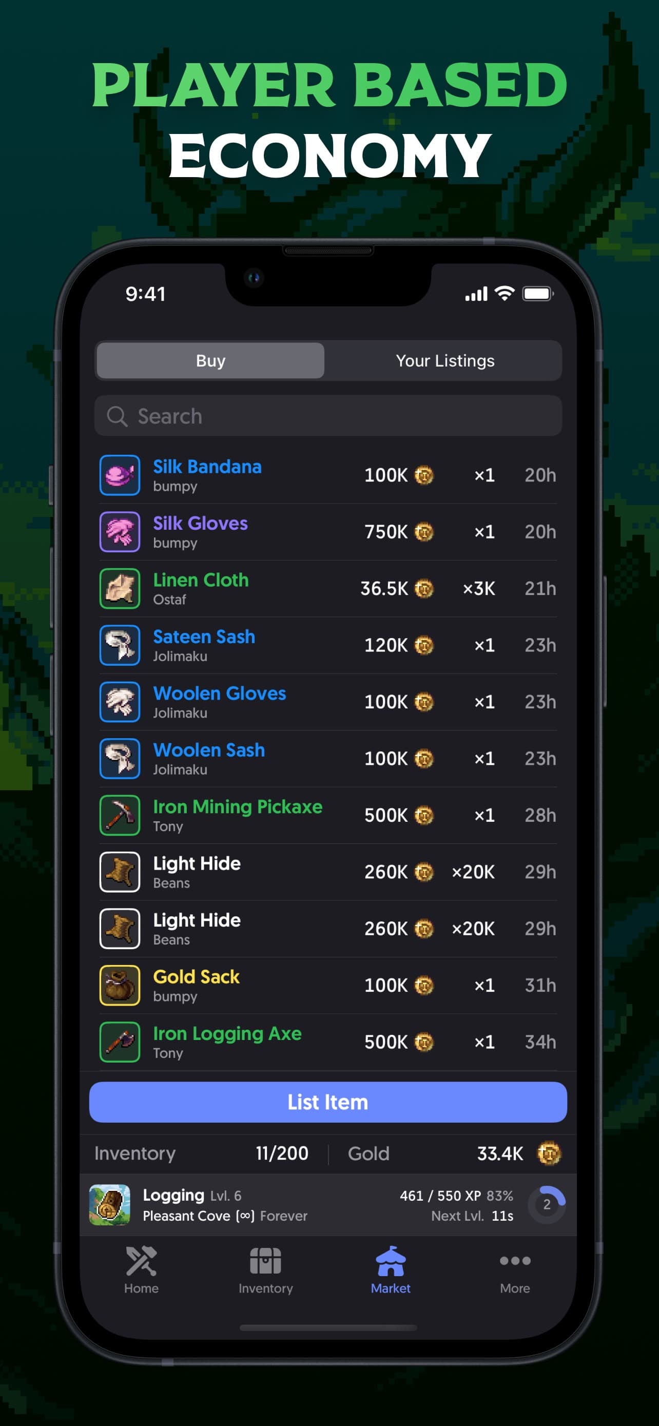 Craftbound - MMO Idle RPG screenshot 5 - screenshot