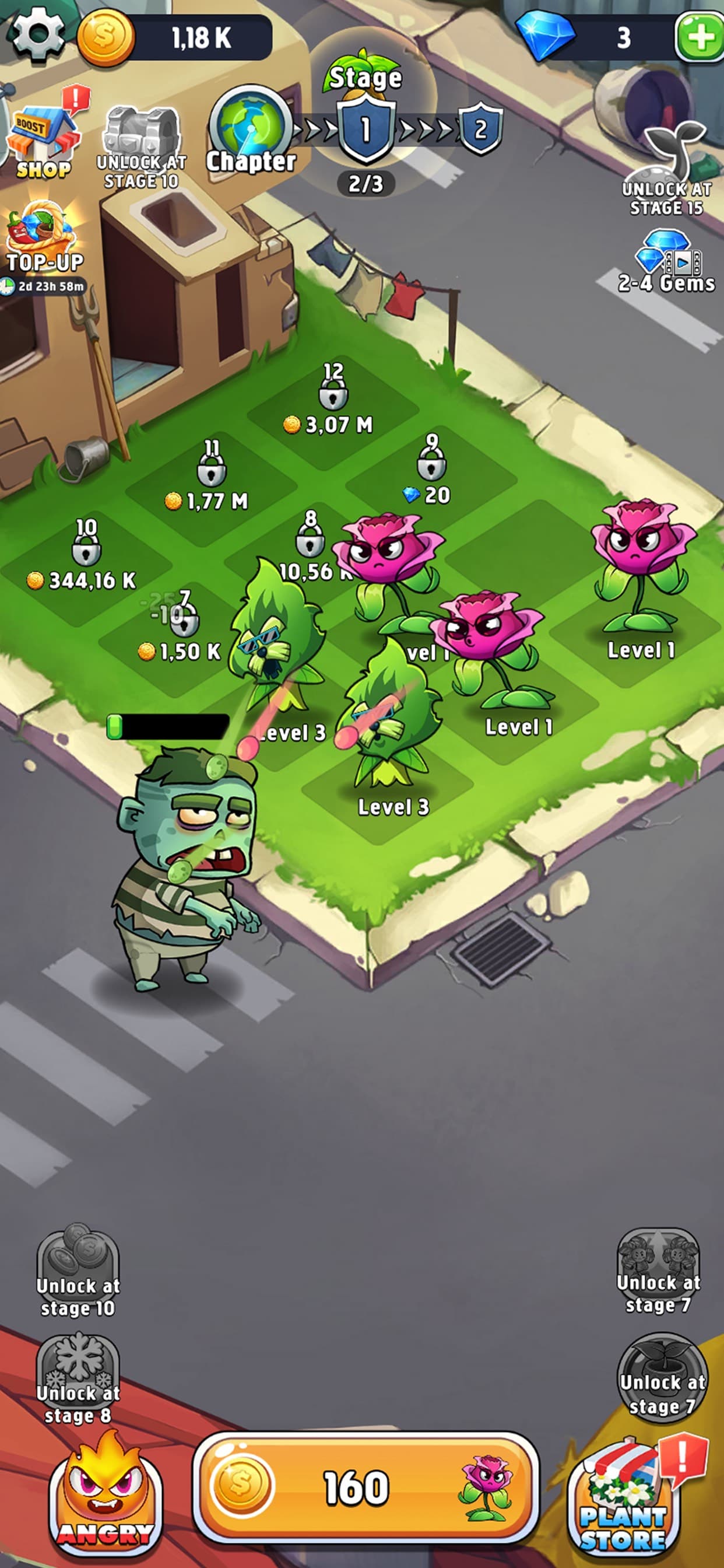 Merge Plants - Monster Defense screenshot 1 - screenshot
