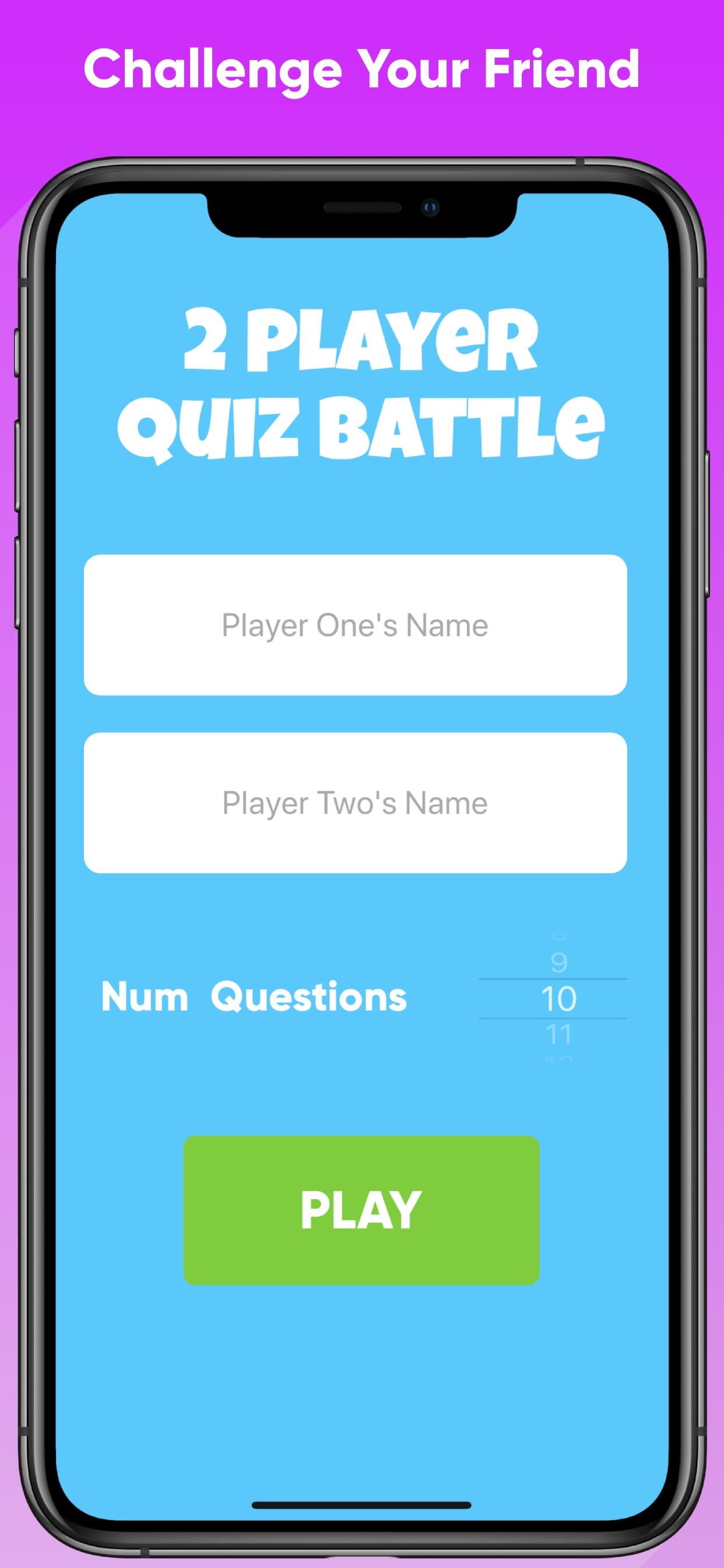 2 Player Quiz Multiplayer Game screenshot 1 - screenshot