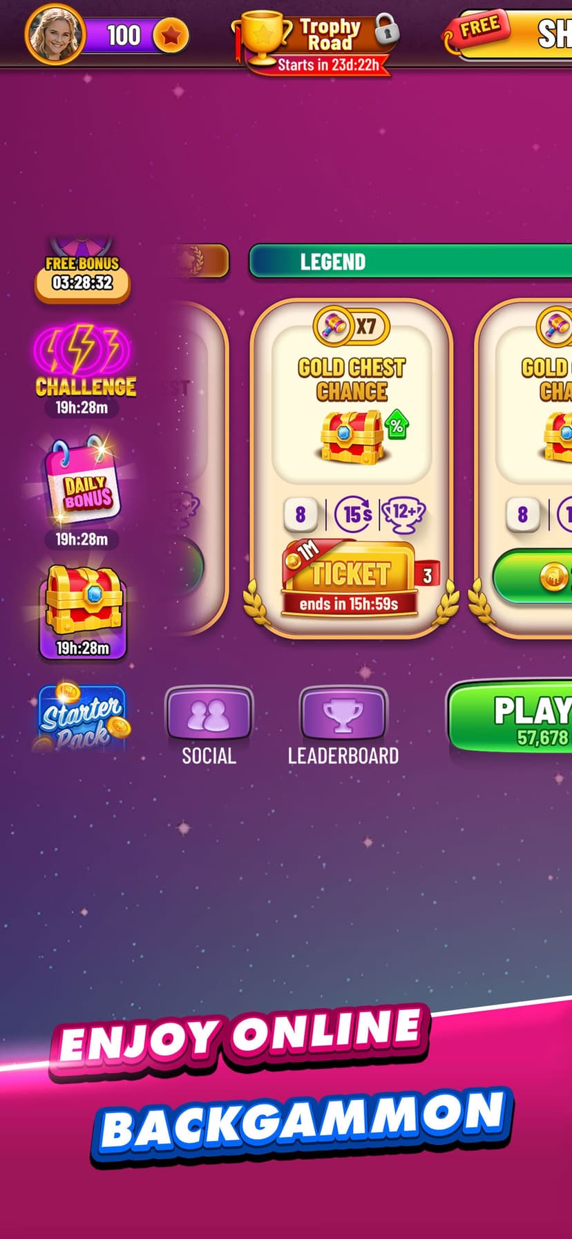 Backgammon Plus - Board Games screenshot 1 - screenshot
