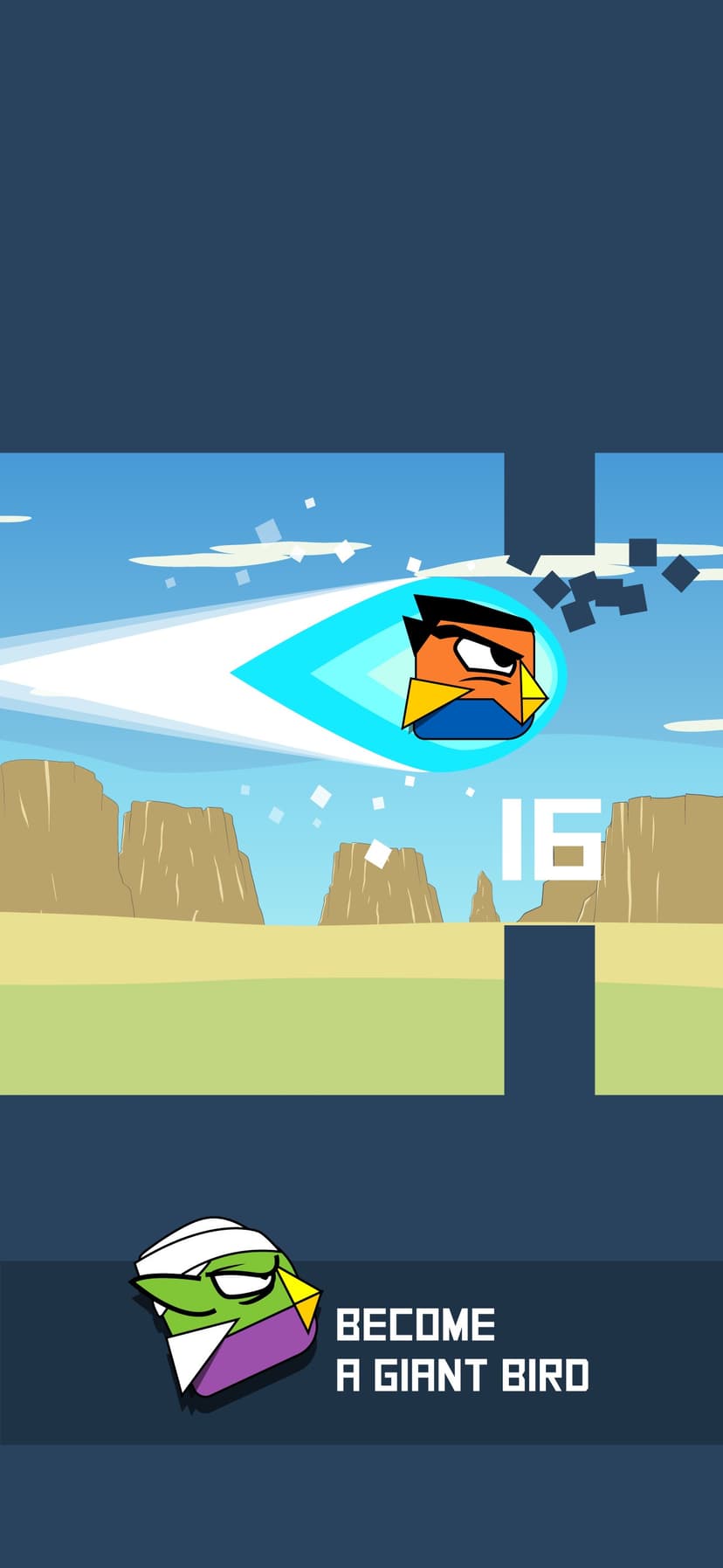 Square Bird Watch - Block Jump screenshot 2 - screenshot
