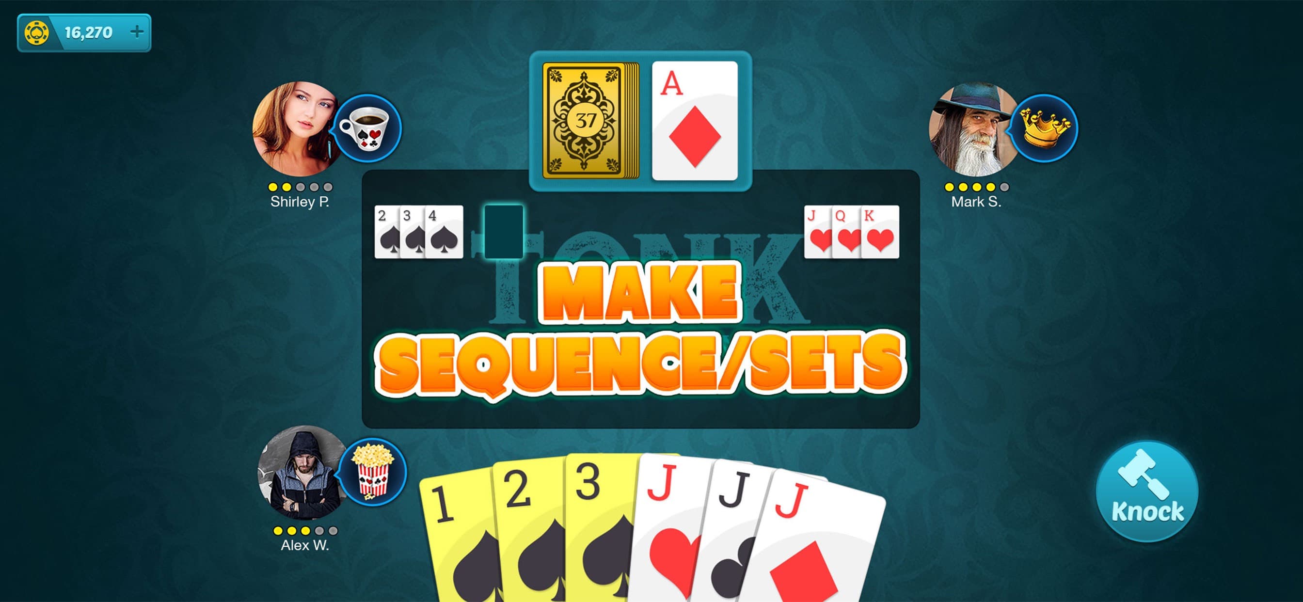 Tonk Online: Classic Card Game screenshot 4 - screenshot