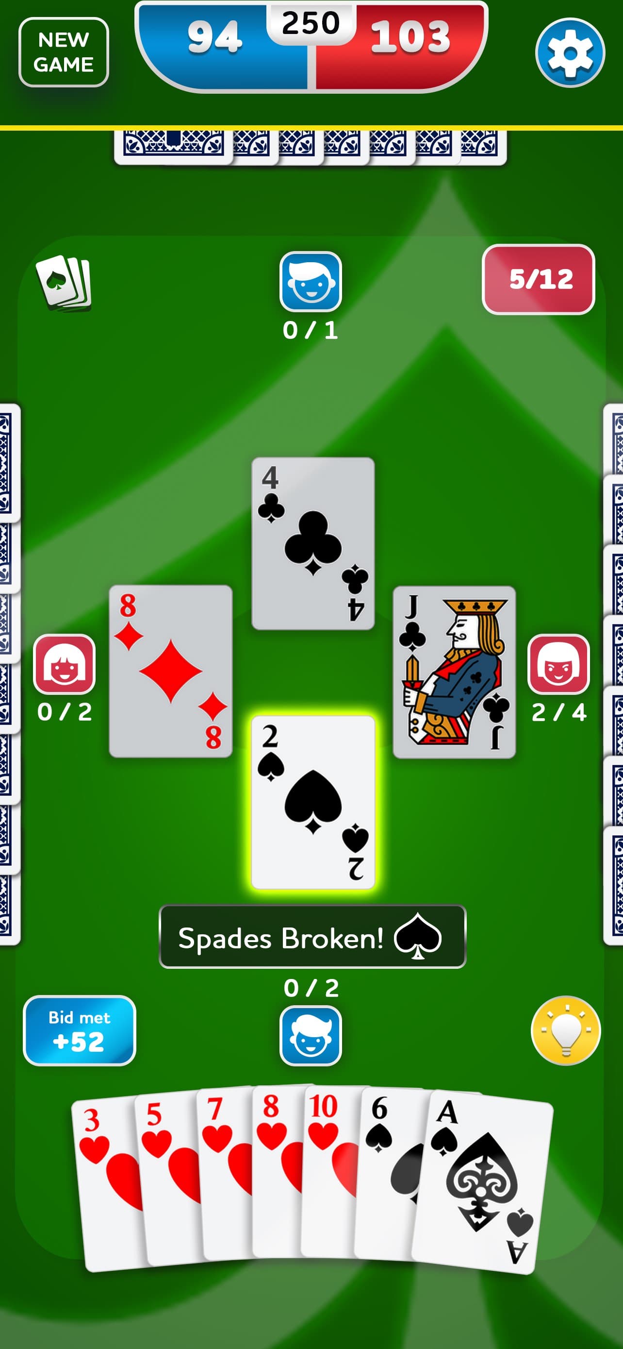 Spades - Cards Game screenshot 2 - screenshot