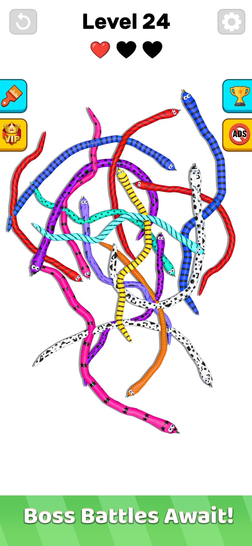 Twisted Snakes: Sorting Game screenshot 1 - screenshot