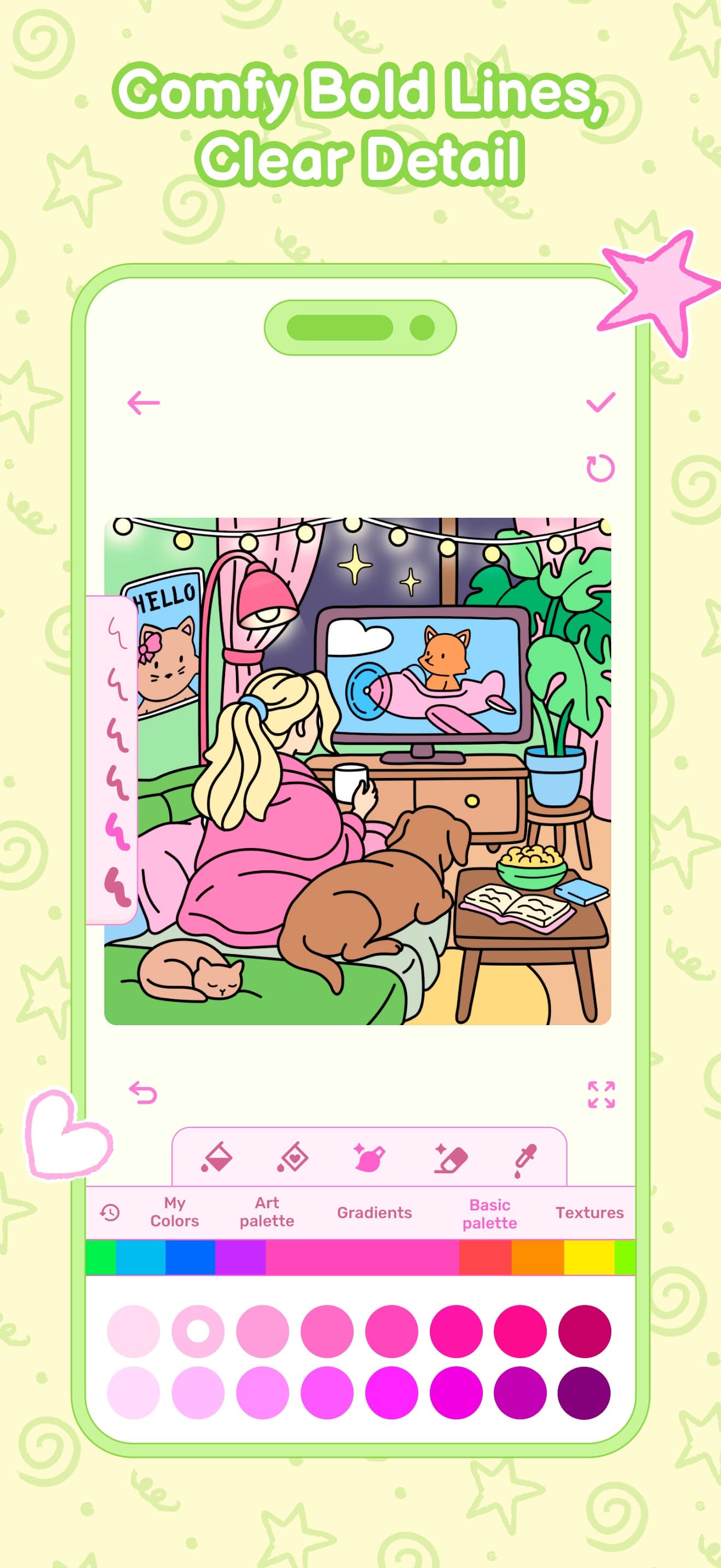 Cozy Girl Life: Coloring Book screenshot 4 - screenshot
