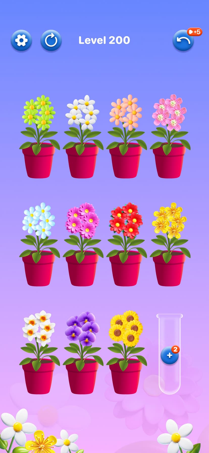 Blossom Sorting: sort puzzle screenshot 3 - screenshot