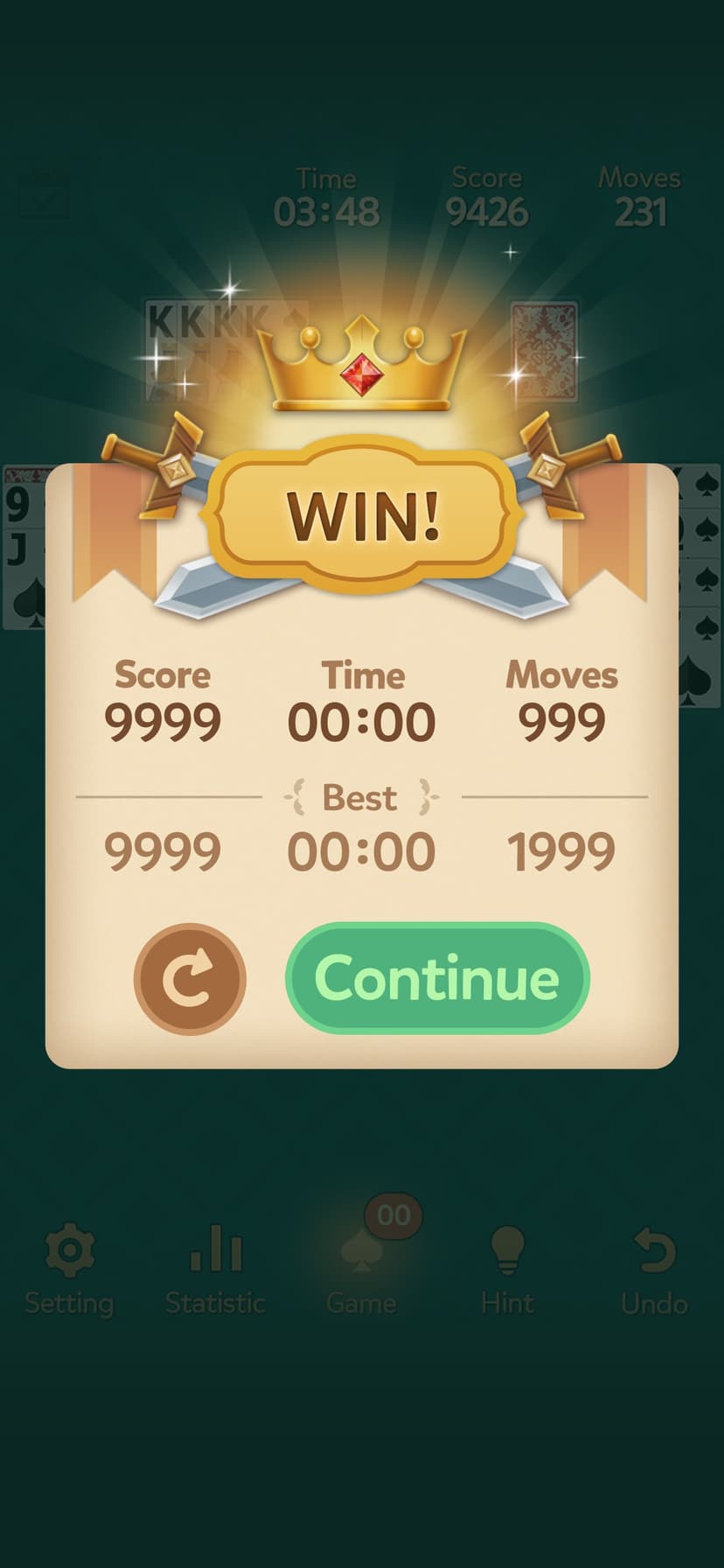 Spider Solitaire: Kingdom screenshot 1 - screenshot