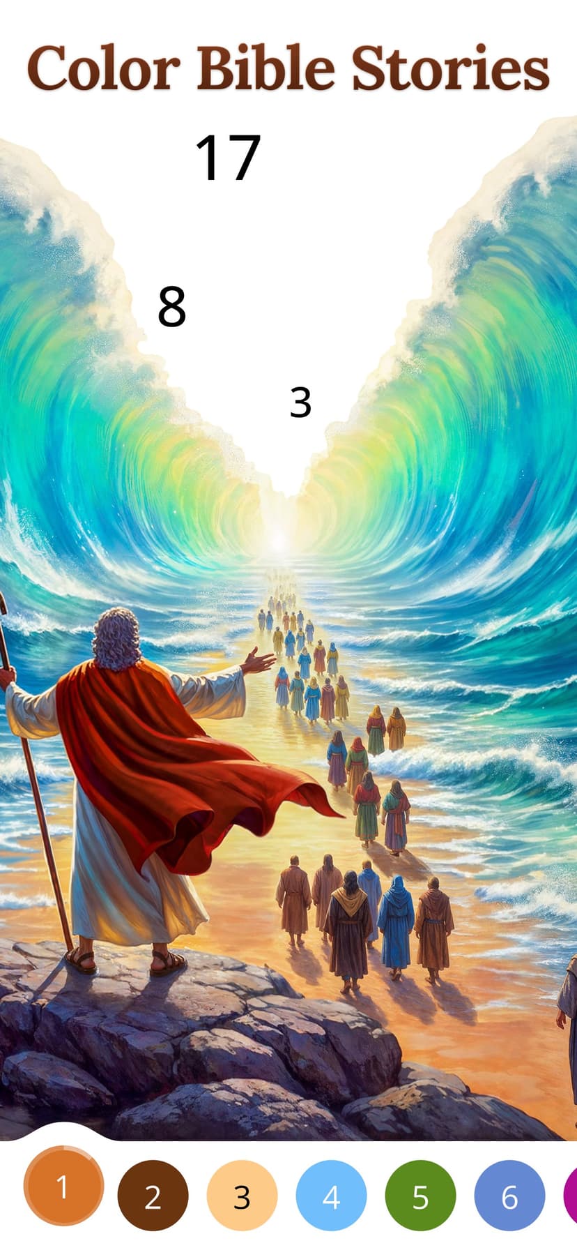 Bible Coloring Paint by Number screenshot 4 - screenshot