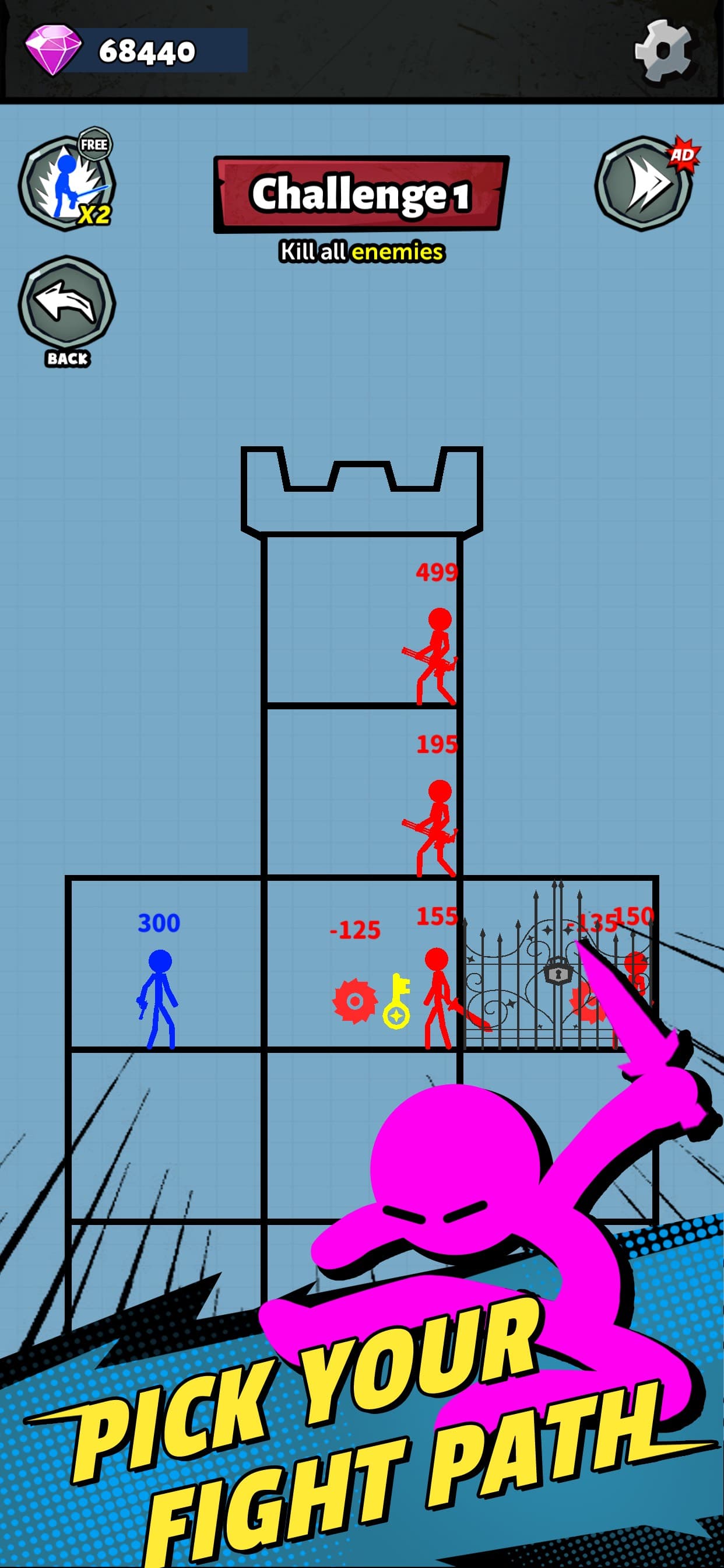 Tower Stickman Hero screenshot 2 - screenshot
