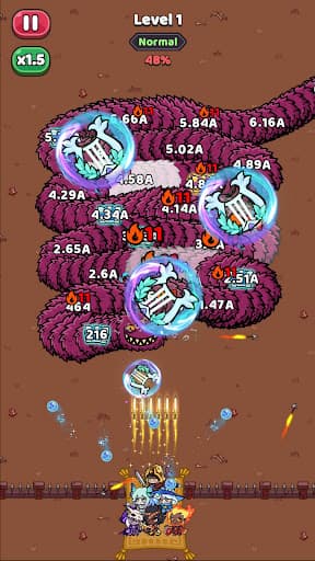 Heroes vs Crazy Wiggler screenshot 2 - screenshot