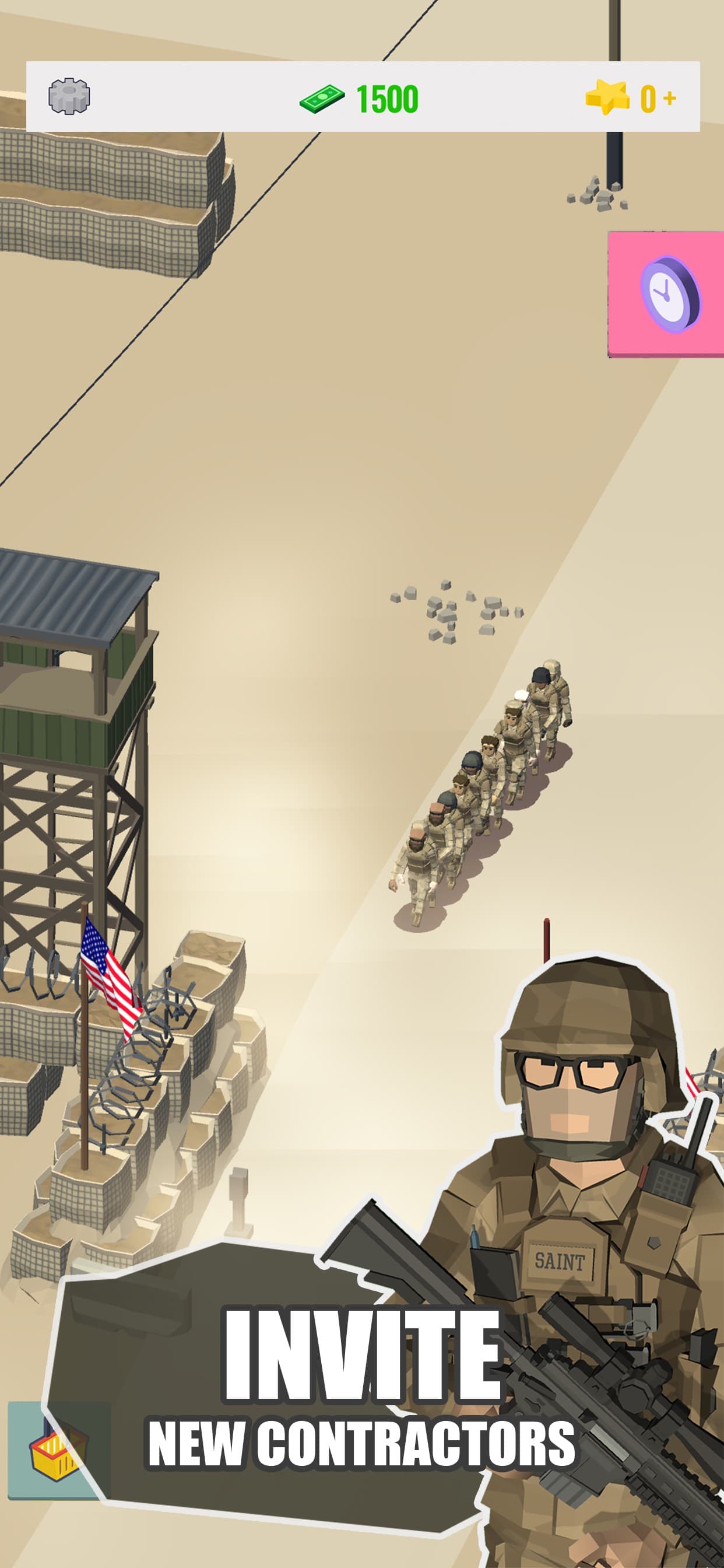 Idle Warzone 3d: Military Game screenshot 3 - screenshot