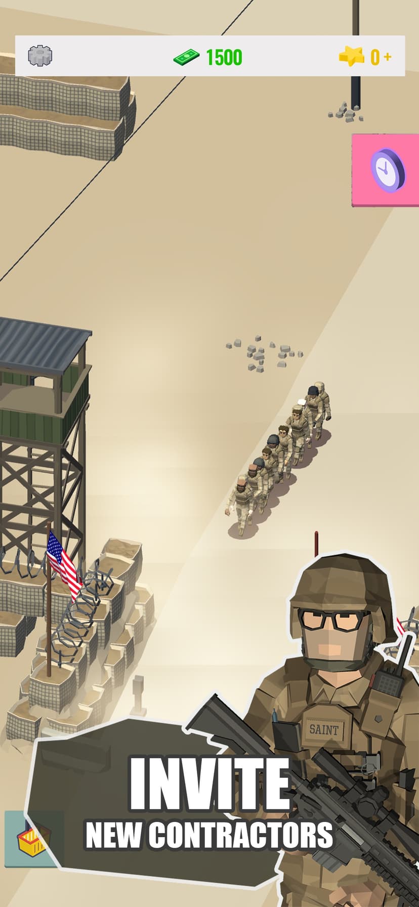 Idle Warzone 3d: Military Game screenshot 3 - screenshot