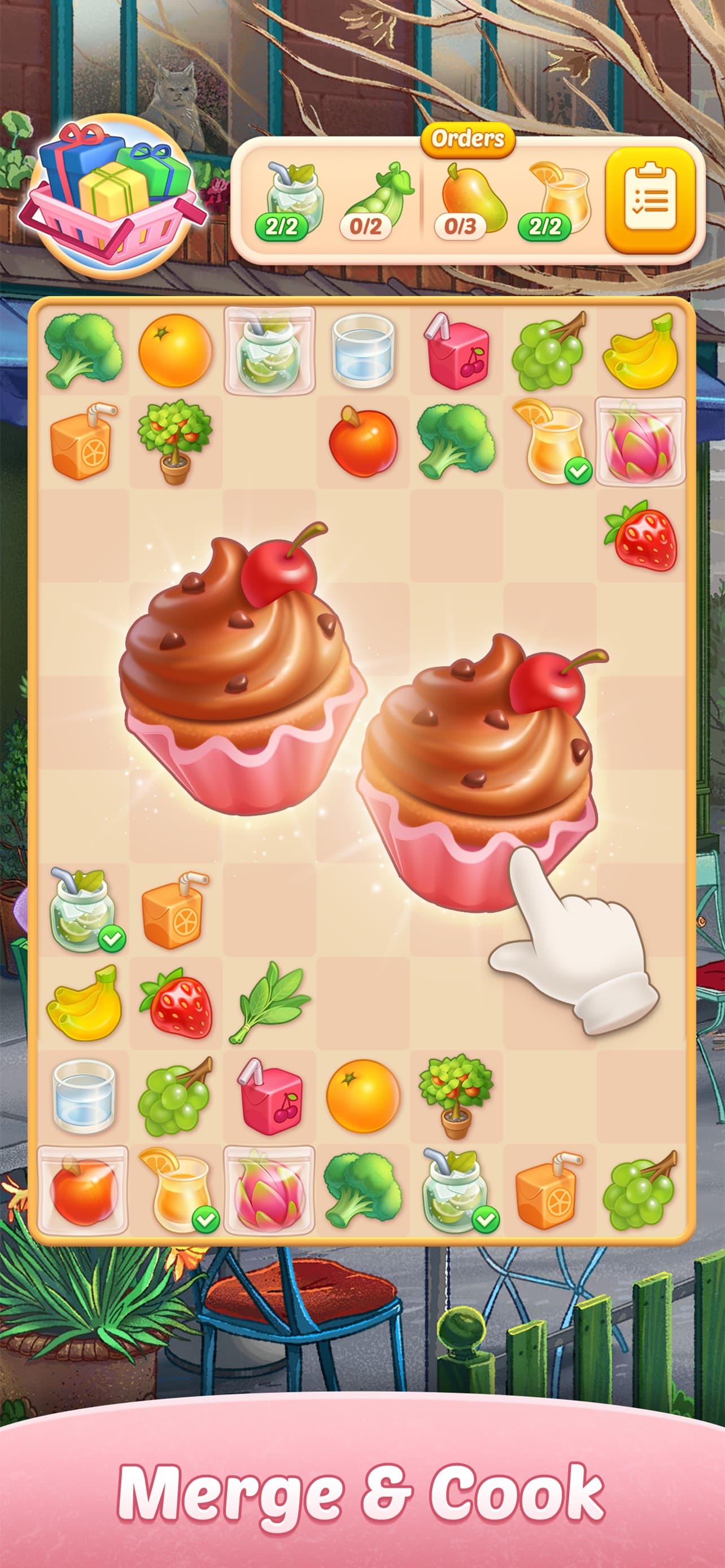 Corner Cafe : Merge & Cook screenshot 1 - screenshot