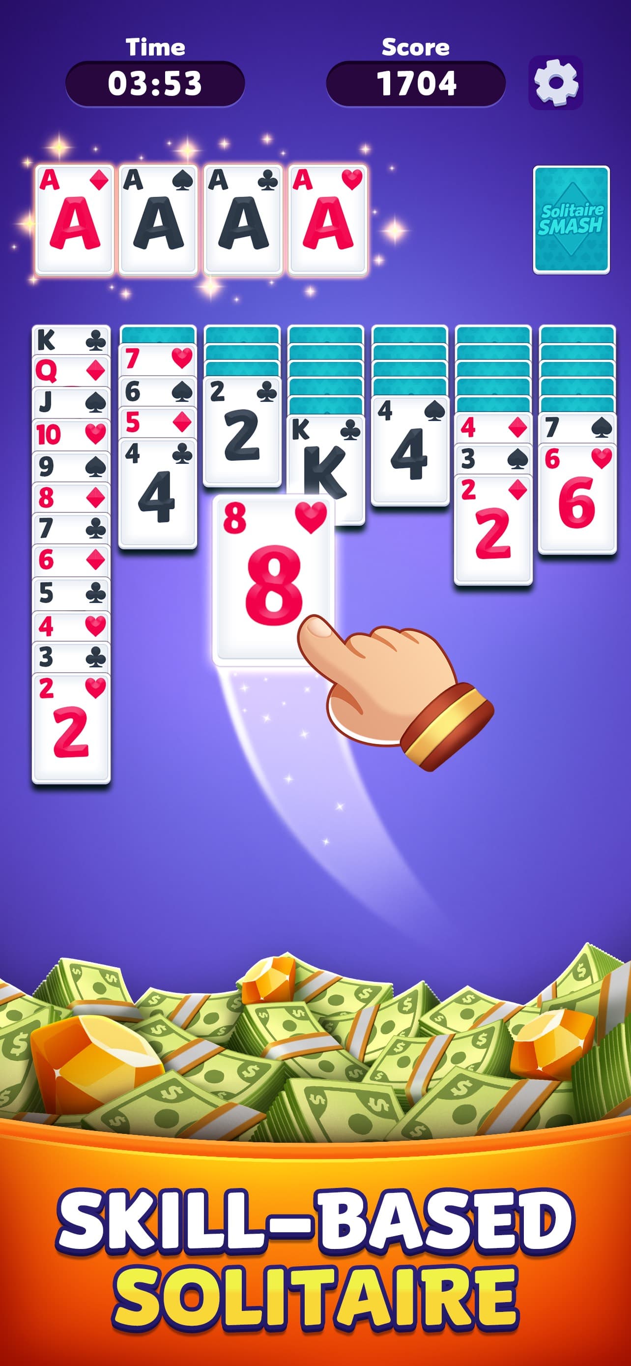 Solitaire Smash: Real Cash! screenshot 1 - screenshot