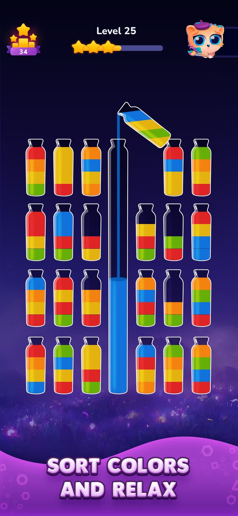 Water Sort Puzzle: Get Color screenshot 1 - screenshot