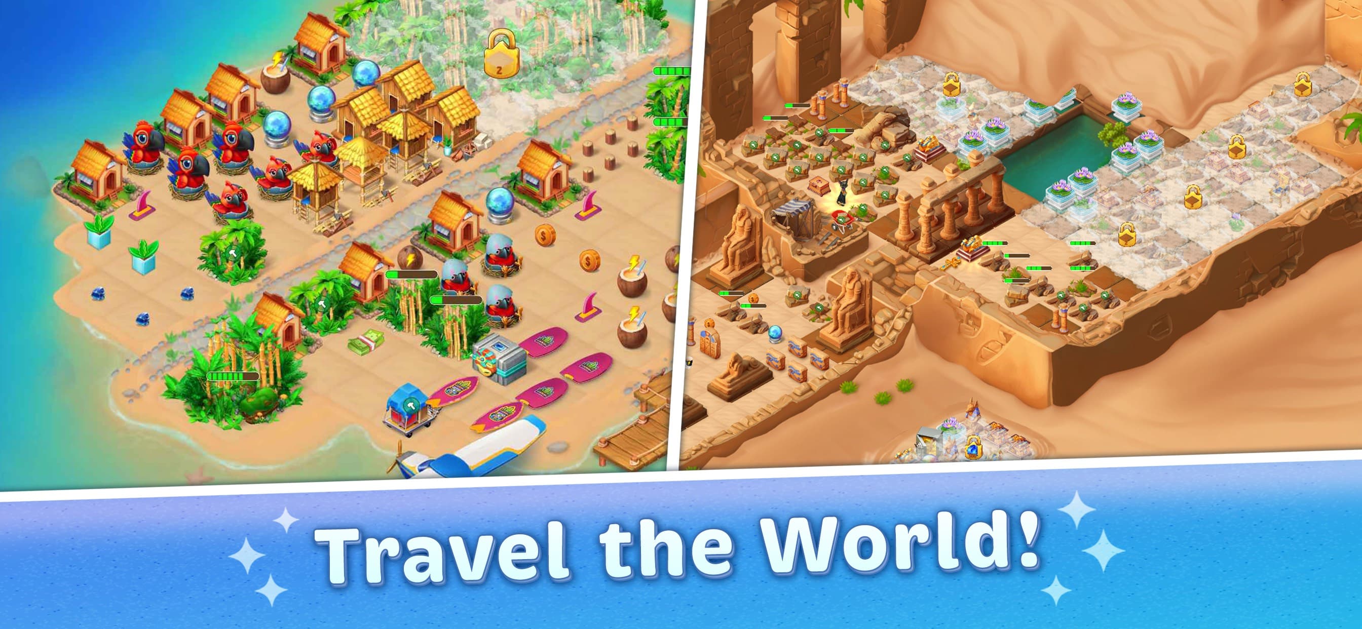 Travel Merge Family Game screenshot 4 - screenshot