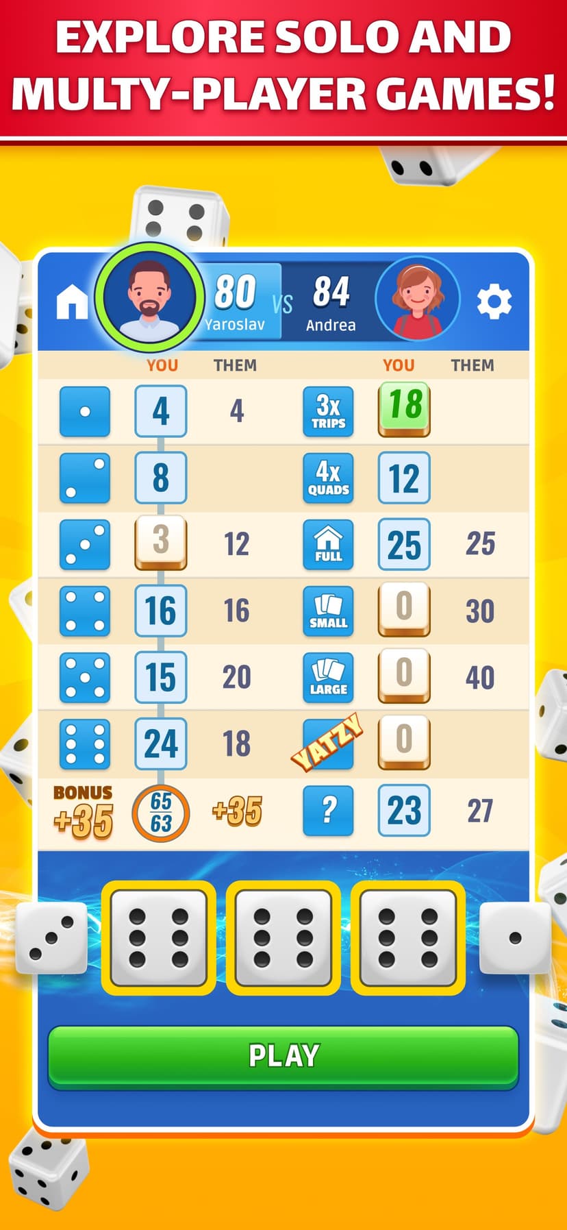 Dice Go: Yatzy Game Online screenshot 2 - screenshot