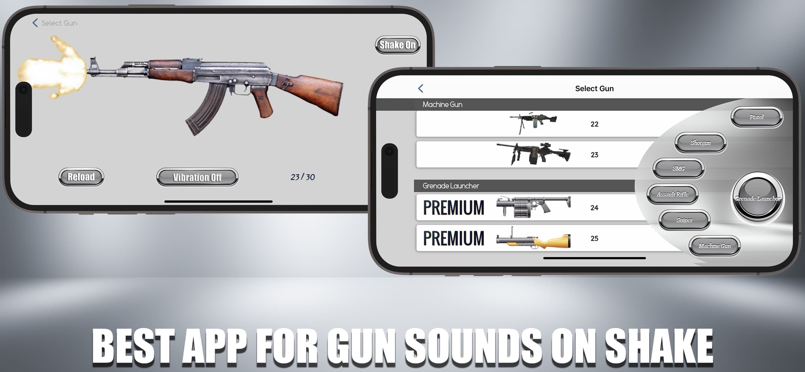 Gun Sounds on Shake screenshot 1 - screenshot