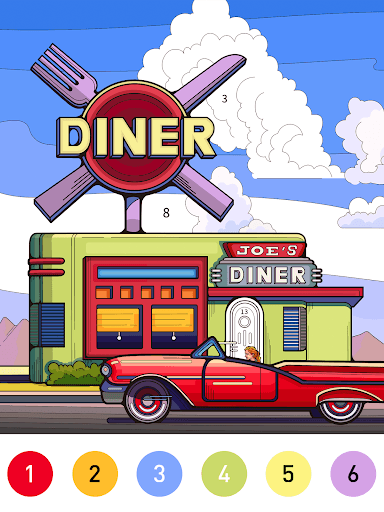 Nostalgia Color by number game screenshot 8 - screenshot