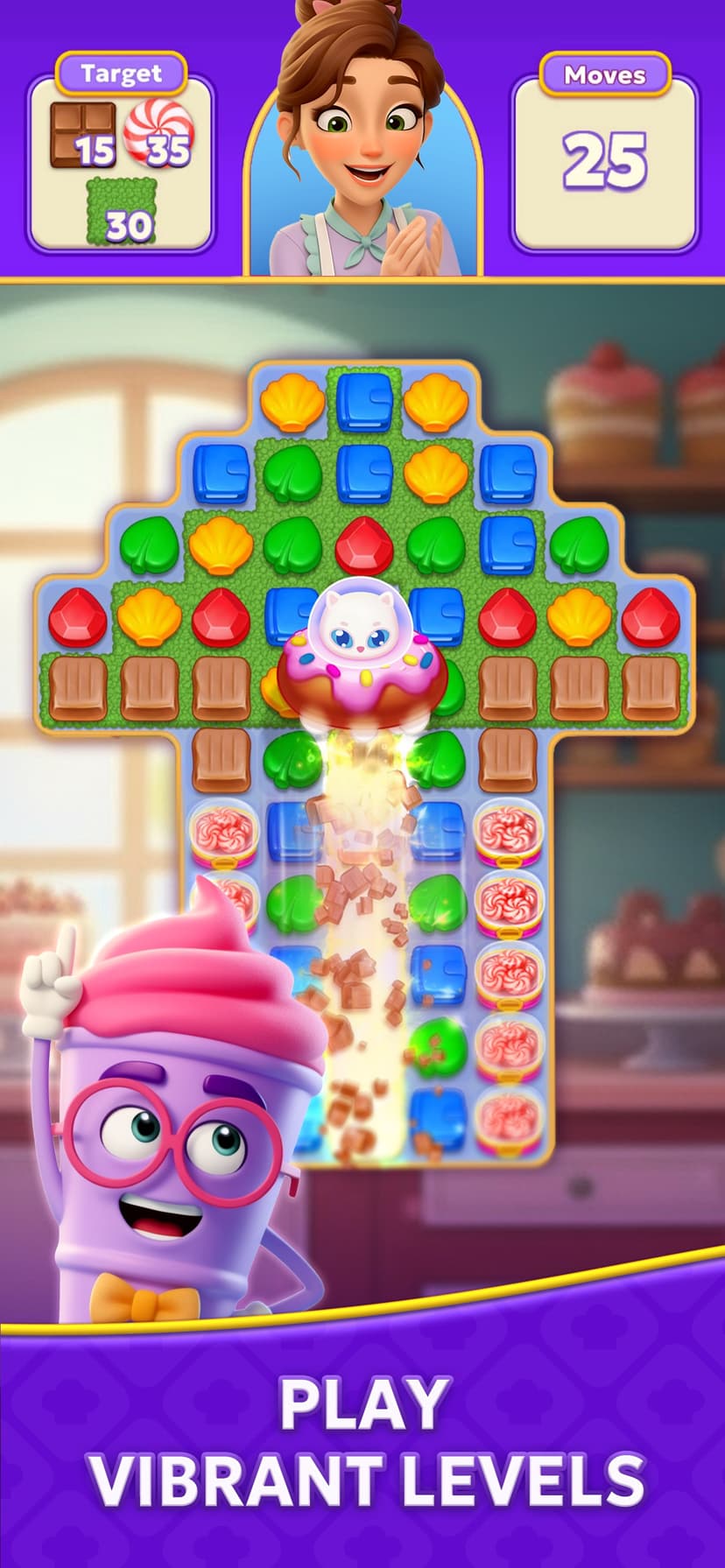 Jolly Match 3 - Puzzle Game screenshot 2 - screenshot