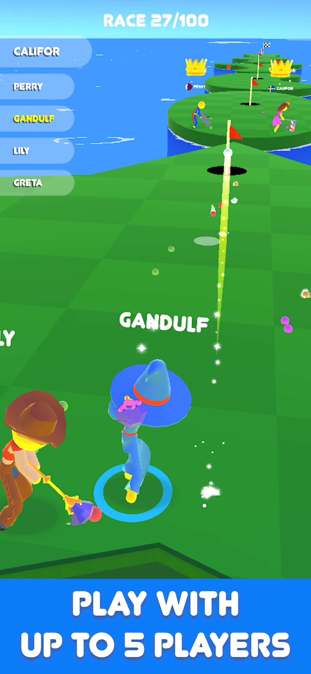 Golf Race screenshot 1 - screenshot