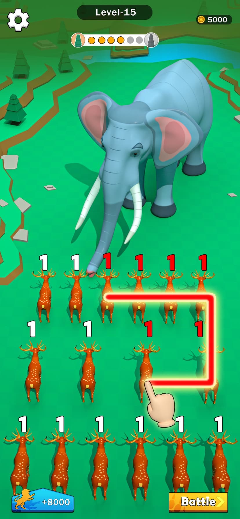 Merge Animal - Dinosaur Fight screenshot 3 - screenshot