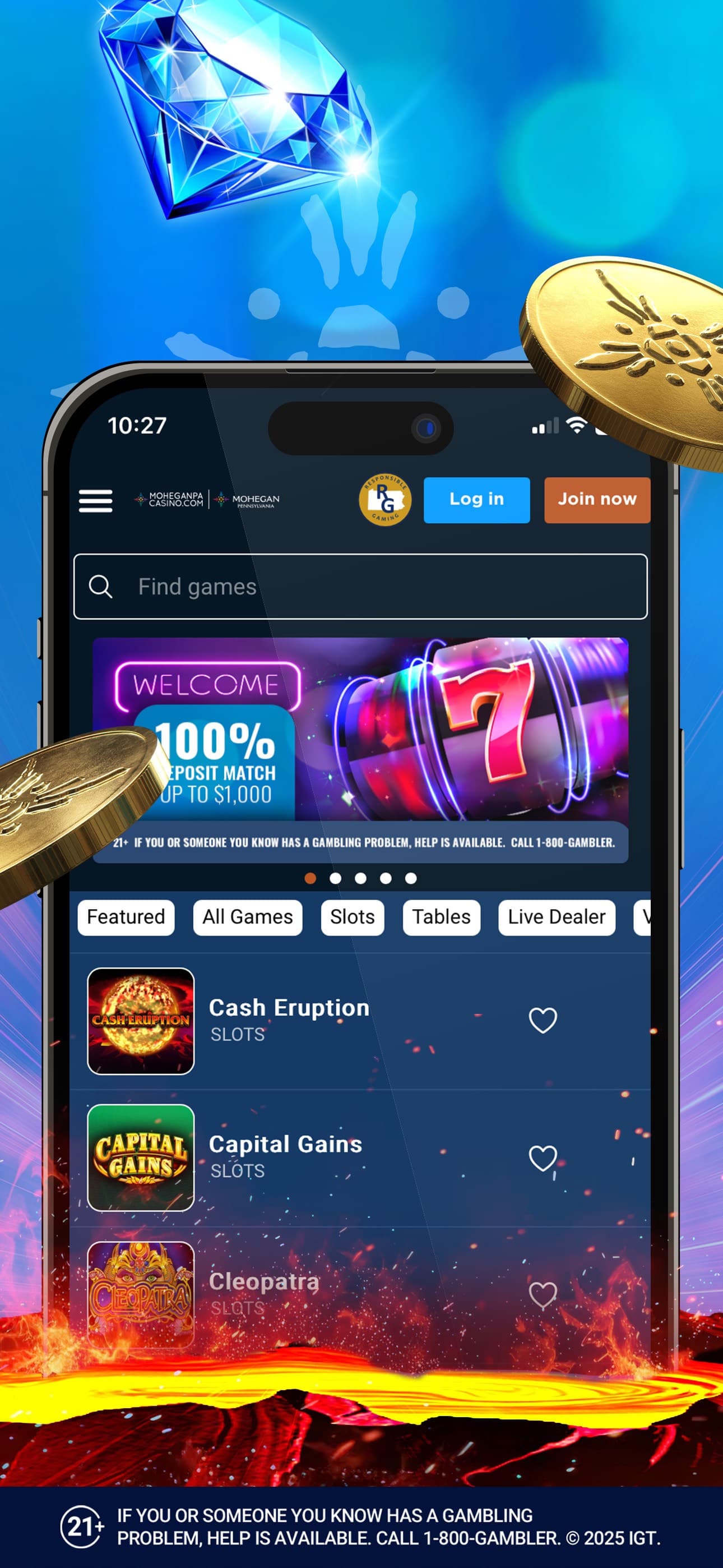 MoheganPACasino.com App screenshot 3 - screenshot