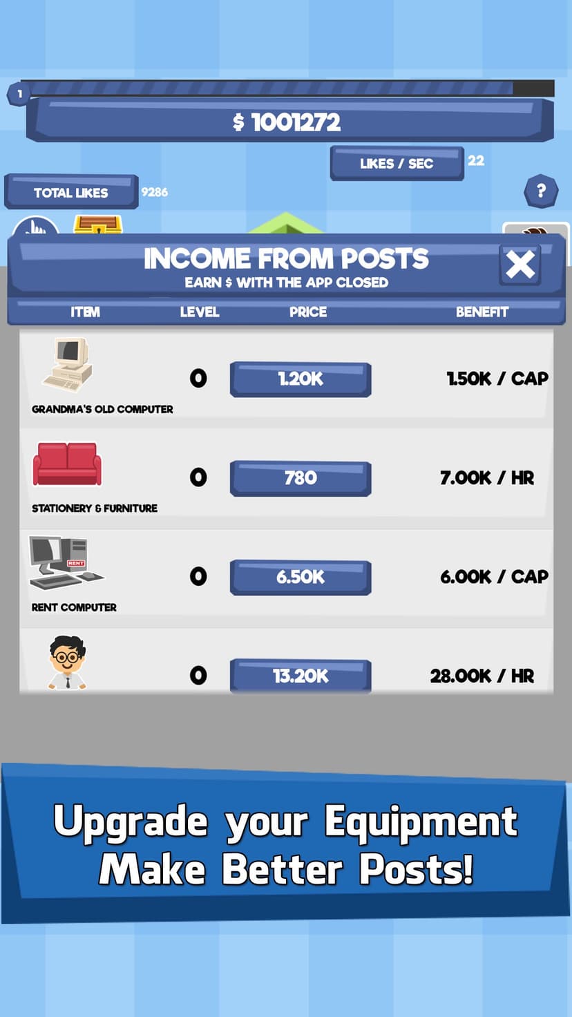 Social Tycoon - Idle Clicker screenshot 4 - screenshot