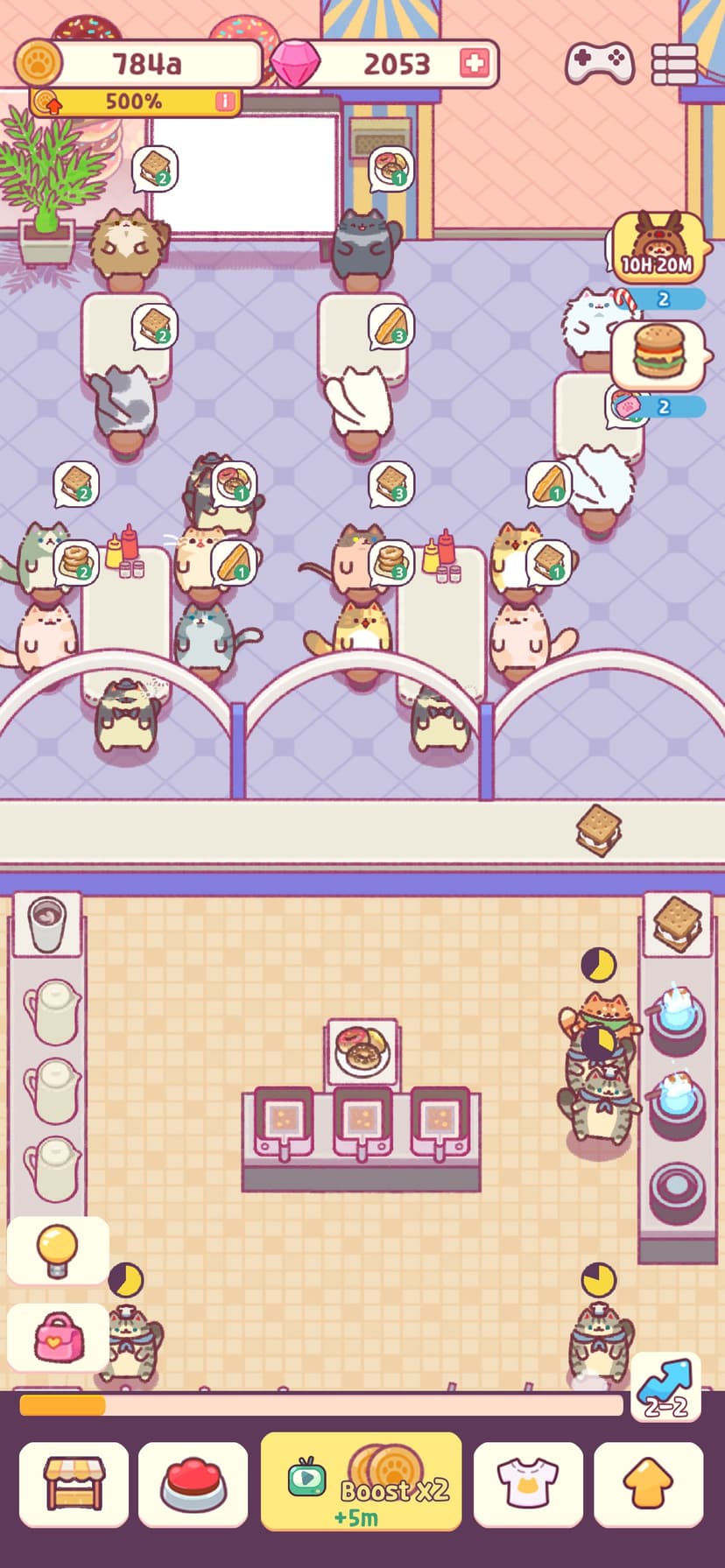 Cat Snack Bar: Food Games screenshot 1 - screenshot