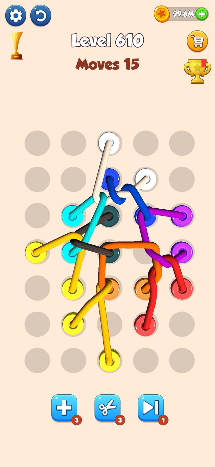 Color Tangled Rope 3D screenshot 2 - screenshot
