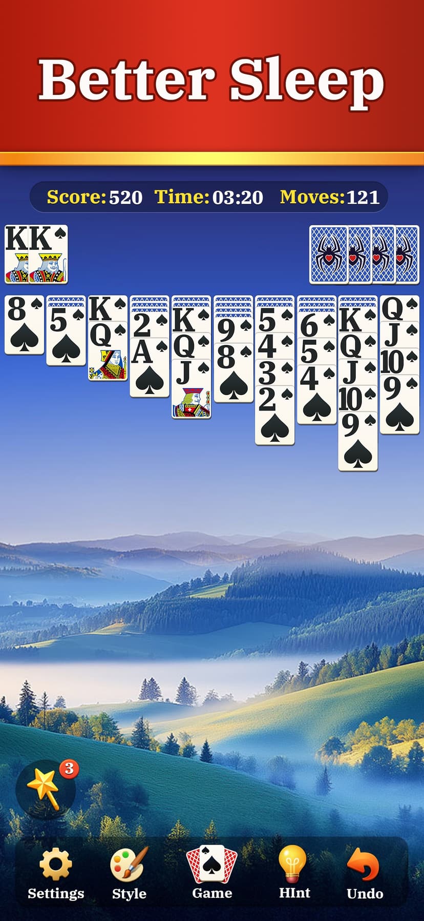 Spider Solitaire Zen Card Game screenshot 4 - screenshot