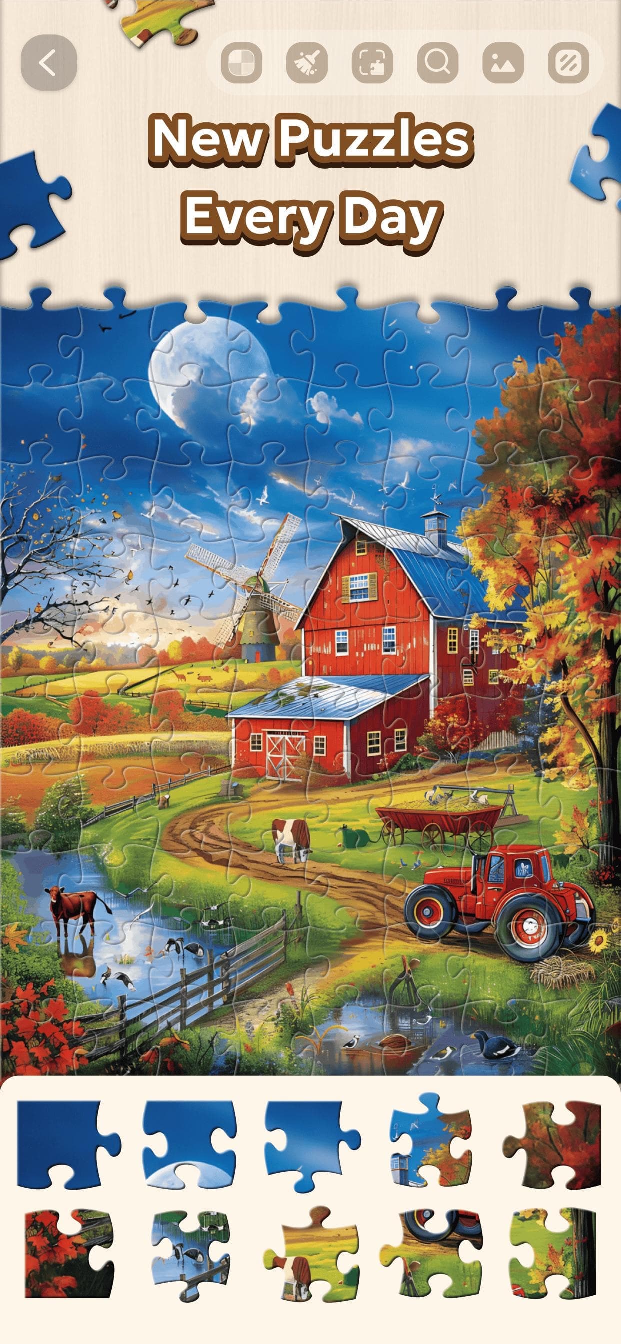 Jigsaw Puzzle - Countryside screenshot 4 - screenshot