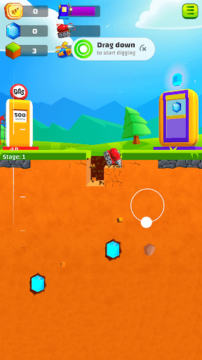 Ground Digger: Lava Hole Drill screenshot 1 - screenshot