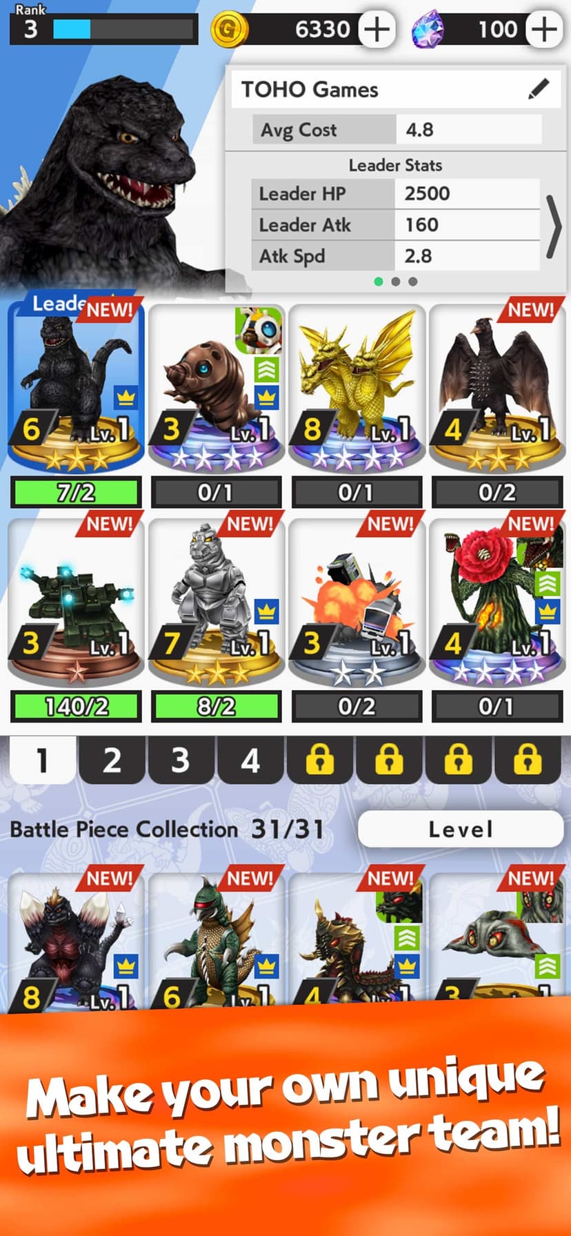 GODZILLA BATTLE LINE screenshot 2 - screenshot