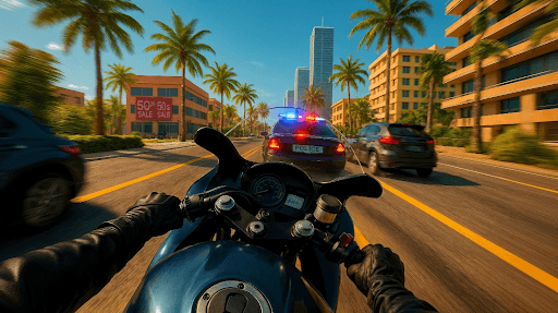 Real Moto Rider: Traffic Race screenshot 1 - screenshot