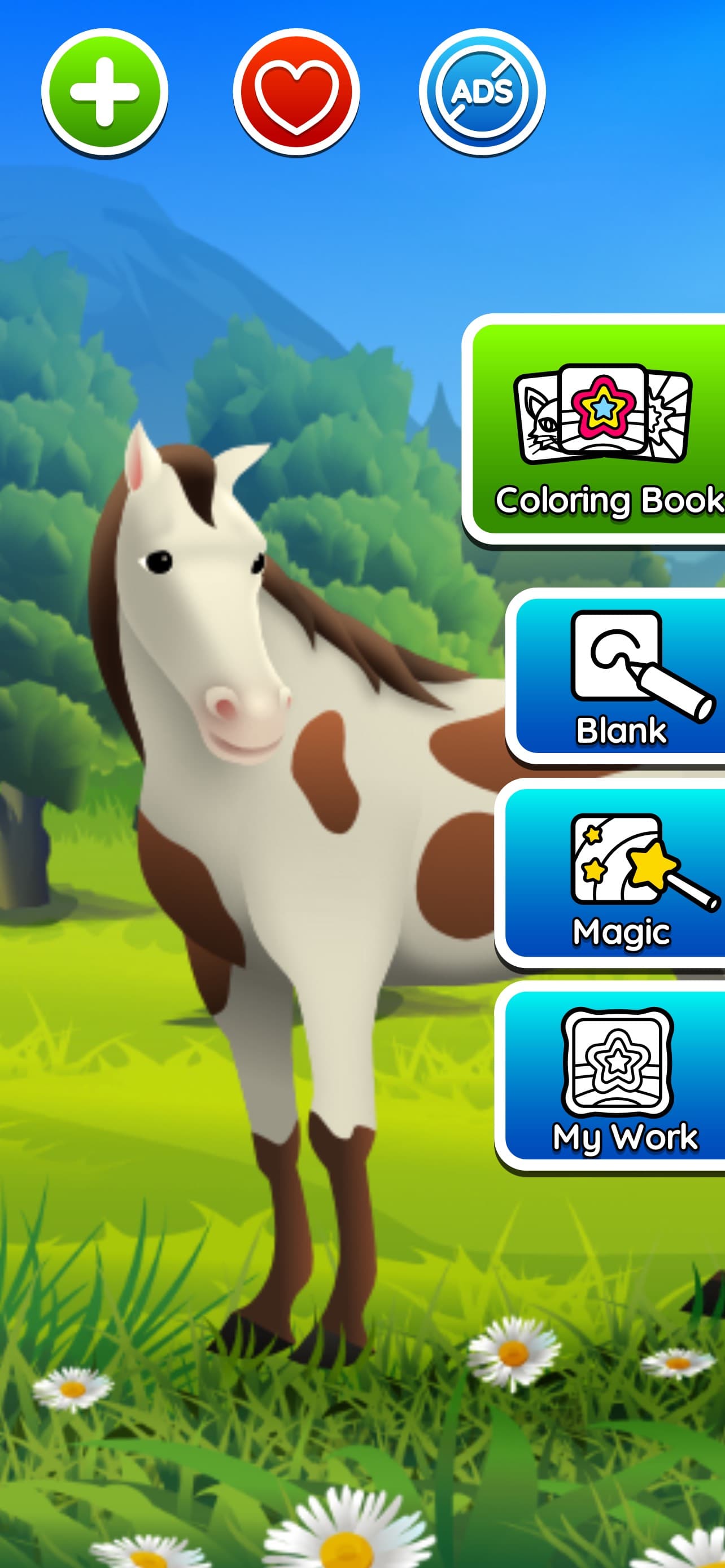 Horse coloring game screenshot 1 - screenshot