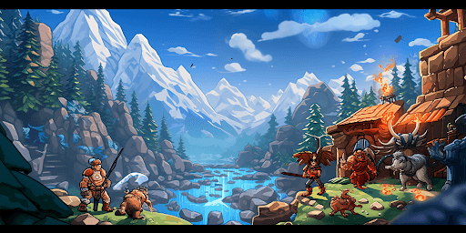 Idle Pixel Heroes: Idle Merger screenshot 1 - screenshot
