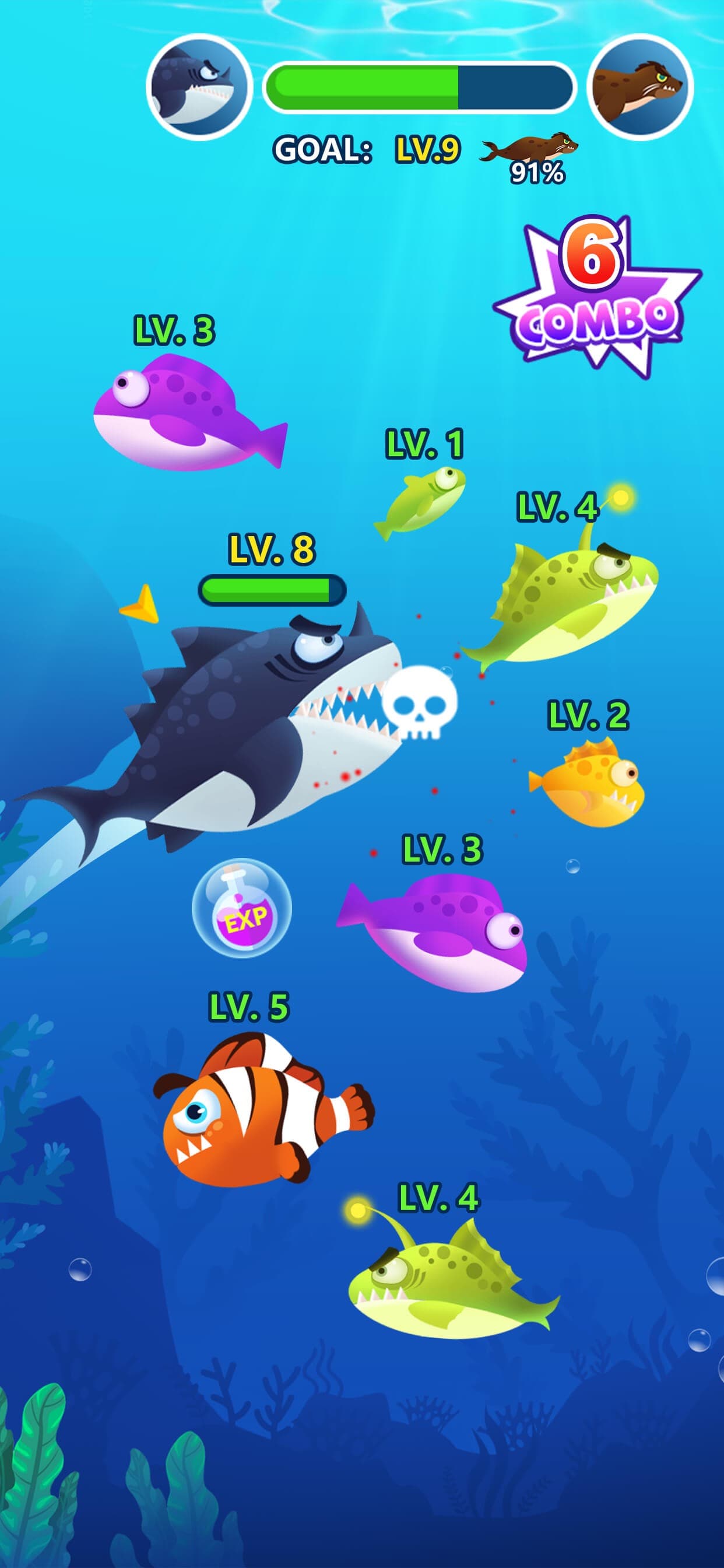 Ocean Fish Evolution screenshot 3 - screenshot